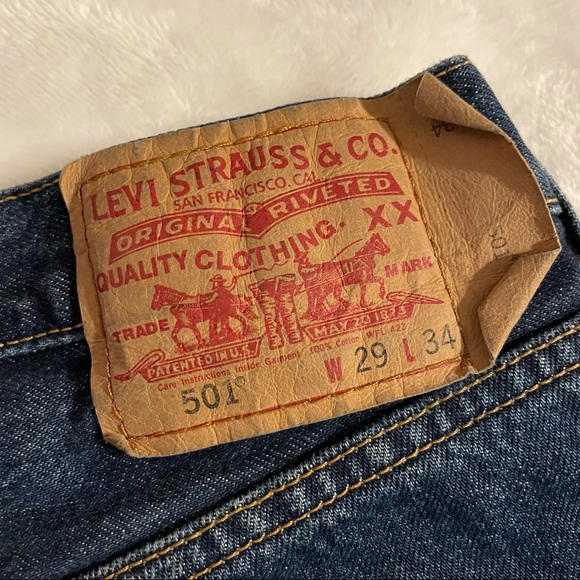 ✖️SOLD✖️ Men’s Levi 501 Straight Leg Button Fly - Picture 6 of 12